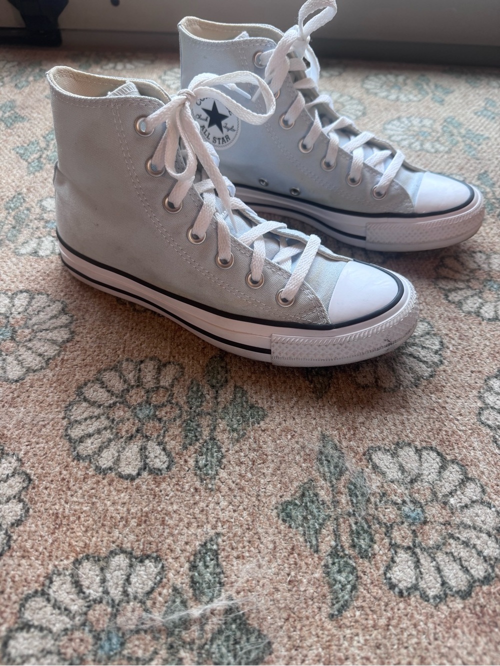 Converse Chuck Taylor baby blue High-Top Sneakers size 6.5